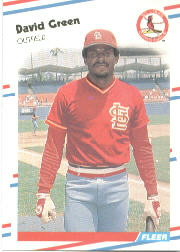 1988 Fleer Baseball Cards      034      David Green
